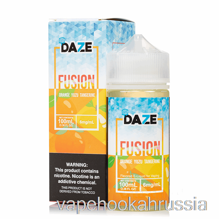 Vape Russia ледяной апельсин юзу мандарин - 7 Daze Fusion - 100мл 3мг